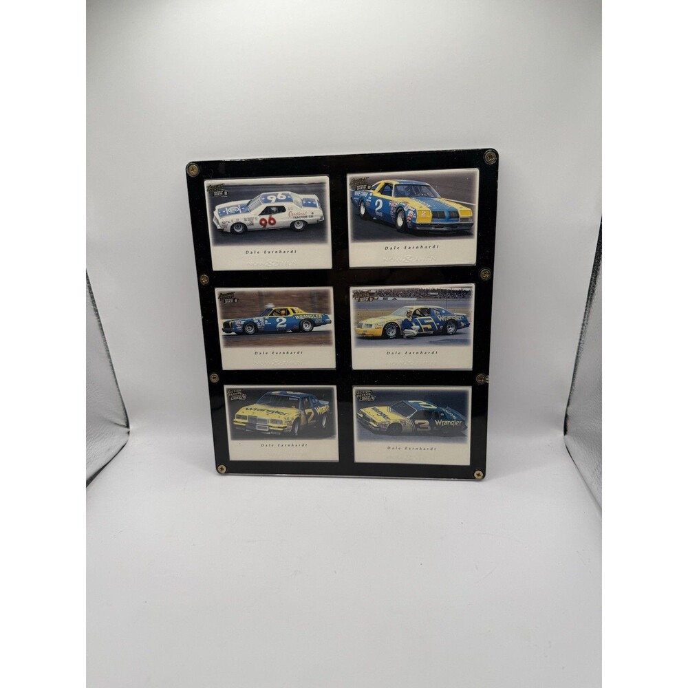 Dale Earnhardt Now & Then Cards Set Of Six Under Flex Glass